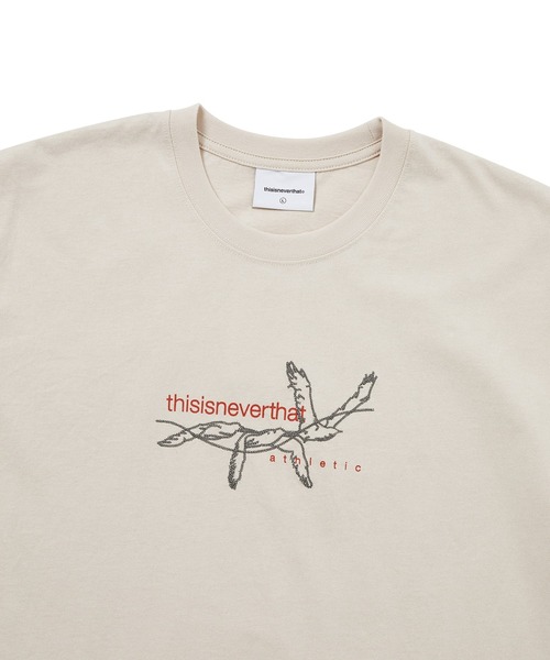 thisisneverthat（ディスイズネバーザット）の「Stitched Birds Tee（Tシャツ/カットソー・メンズ・ベージュ/オリーブ・L/M/S/XL）」の3枚目の写真