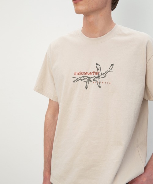 thisisneverthat（ディスイズネバーザット）の「Stitched Birds Tee（Tシャツ/カットソー・メンズ・ベージュ/オリーブ・L/M/S/XL）」の6枚目の写真