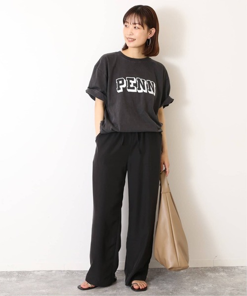 SLOBE IENA（スローブイエナ）の「《シリーズあり/追加》フィブリルリラックスパンツ（その他パンツ・レディース・ベージュ/ブラック系その他/ブラック・38/40）」の15枚目の写真