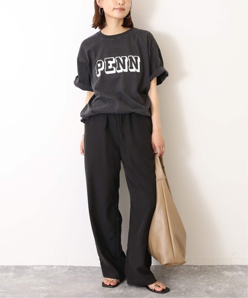 SLOBE IENA（スローブイエナ）の「《シリーズあり/追加》フィブリルリラックスパンツ（その他パンツ・レディース・ベージュ/ブラック系その他/ブラック・38/40）」の16枚目の写真