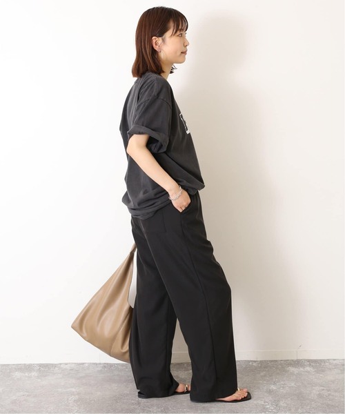 SLOBE IENA（スローブイエナ）の「《シリーズあり/追加》フィブリルリラックスパンツ（その他パンツ・レディース・ベージュ/ブラック系その他/ブラック・38/40）」の17枚目の写真