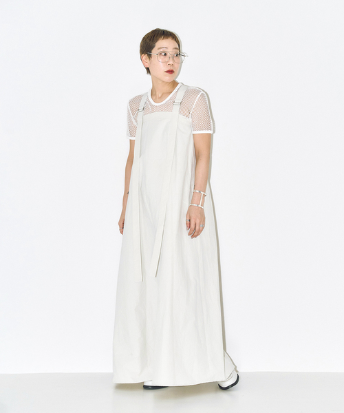 CITYSHOP（シティーショップ）の「MESH Tシャツ（Tシャツ/カットソー・レディース・ブラック/ホワイト・FREE）」の9枚目の写真