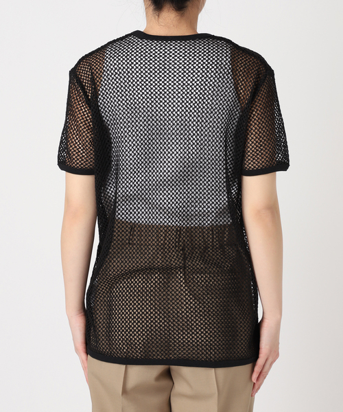 CITYSHOP（シティーショップ）の「MESH Tシャツ（Tシャツ/カットソー・レディース・ブラック/ホワイト・FREE）」の14枚目の写真