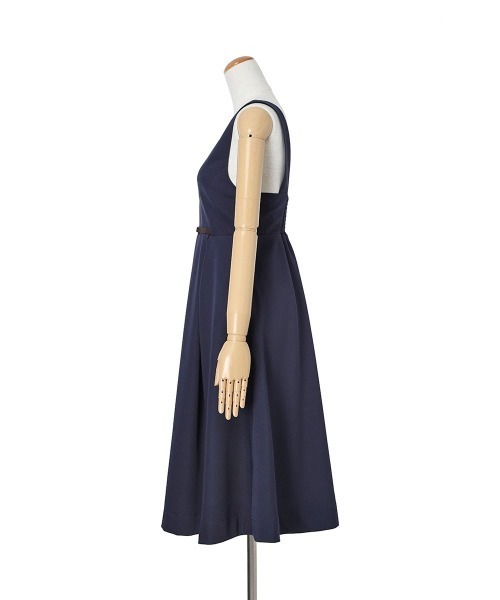 F i.n.t(フィント)の「チェーンビット使いディープVネックジャンパースカート/fint フィント(ジャンパースカート・レディース・ライトグリーン/ネイビー・FREE)」の20枚目の写真