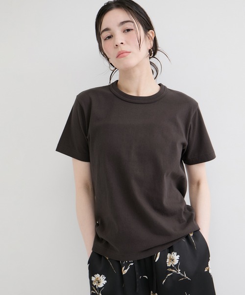 Healthknit（ヘルスニット）の「【Healthknit/ヘルスニット】Crewneck S/S（Tシャツ/カットソー・レディース・ライトグレー/ホワイト/ブラック系その他・FREE）」の2枚目の写真