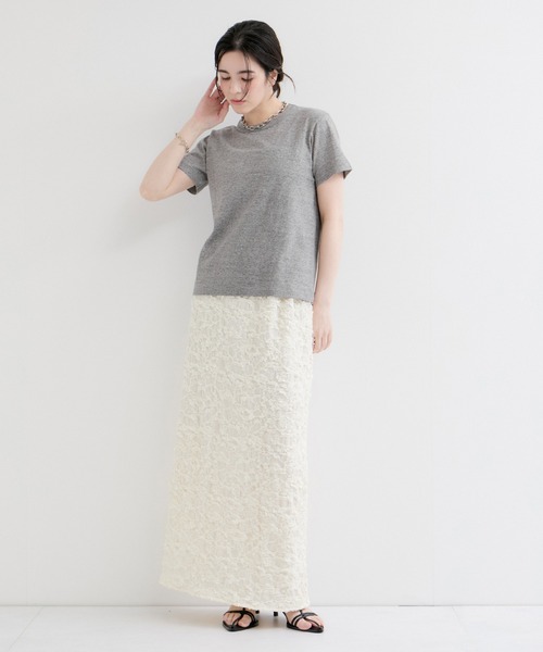 Healthknit（ヘルスニット）の「【Healthknit/ヘルスニット】Crewneck S/S（Tシャツ/カットソー・レディース・ライトグレー/ホワイト/ブラック系その他・FREE）」の7枚目の写真