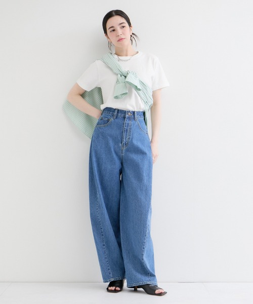 Healthknit（ヘルスニット）の「【Healthknit/ヘルスニット】Crewneck S/S（Tシャツ/カットソー・レディース・ライトグレー/ホワイト/ブラック系その他・FREE）」の9枚目の写真