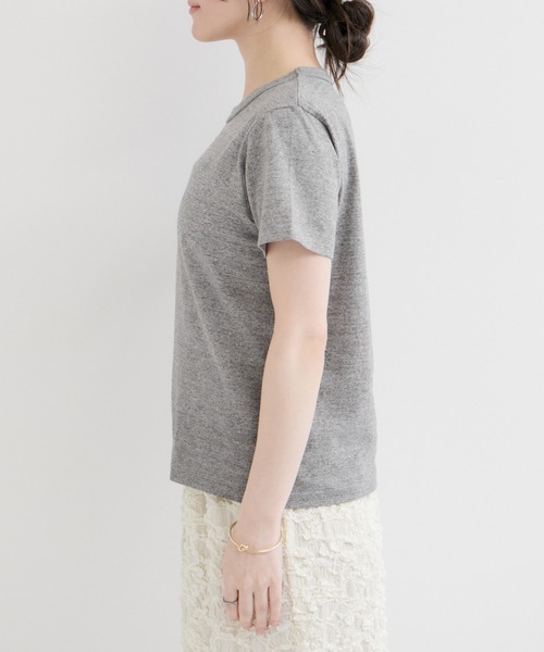 Healthknit（ヘルスニット）の「【Healthknit/ヘルスニット】Crewneck S/S（Tシャツ/カットソー・レディース・ライトグレー/ホワイト/ブラック系その他・FREE）」の12枚目の写真