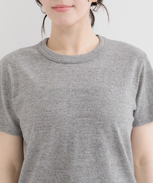 Healthknit（ヘルスニット）の「【Healthknit/ヘルスニット】Crewneck S/S（Tシャツ/カットソー・レディース・ライトグレー/ホワイト/ブラック系その他・FREE）」の14枚目の写真