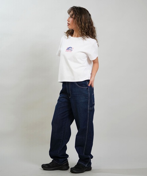 LURKING CLASS(ラーキングクラス)の「【ムラサキスポーツ限定】LURKING CLASS/ラーキングクラス 半袖 Tシャツ クロップド丈 BOX LURKER MINI S/S TEE ST26STM01W(Tシャツ/カットソー・レディース・ホワイト/ブラック・L/M)」の7枚目の写真