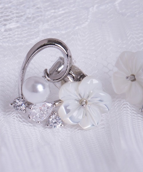 Peony（ピオニー）の「【Peony/ピオニー】デコハートデザインピアス（ピアス（両耳用）・レディース・シルバー/ピンクゴールド/ゴールド・FREE）」の14枚目の写真