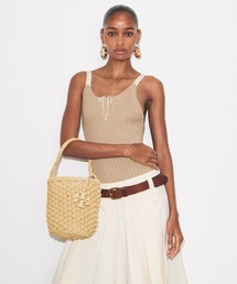 TORY BURCH | エラ ハンドクロシェ ポップコーン バケットバッグ(ショルダーバッグ)