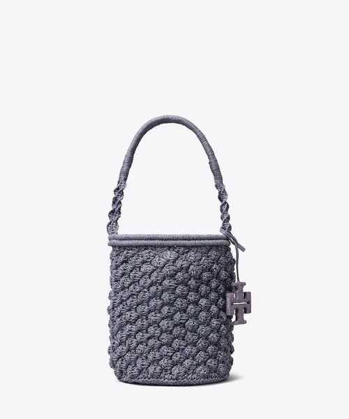 TORY BURCH(トリーバーチ)の「エラ ハンドクロシェ ポップコーン バケットバッグ(ショルダーバッグ・レディース・ダークブラウン/ライム/ベージュ・ONE SIZE)」の17枚目の写真