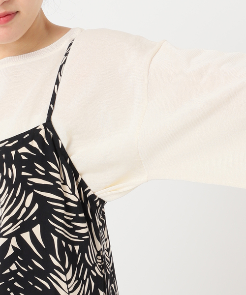 journal standard L'essage（ジャーナルスタンダードレサージュ）の「【LUSANA / ルサーナ】JEN DRESS：ワンピース（ワンピース・レディース・ブラックミックス・SMALL）」の12枚目の写真