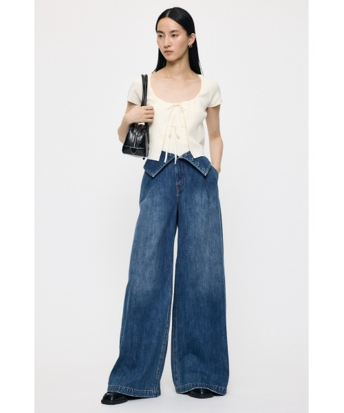 MOUSSY(マウジー)の「STITCH DETAIL カーディガン&キャミソール(ニット/セーター・レディース・ブラック/ミント/オフホワイト・FREE)」の22枚目の写真