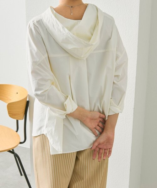 ear PAPILLONNER(イアパピヨネ)の「シャツパーカー【SUM1 STYLE】(シャツ/ブラウス・レディース・ブラック/ホワイト/レモンイエロー・FREE)」の7枚目の写真