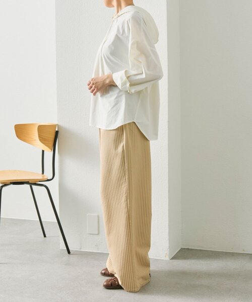 ear PAPILLONNER(イアパピヨネ)の「シャツパーカー【SUM1 STYLE】(シャツ/ブラウス・レディース・ブラック/ホワイト/レモンイエロー・FREE)」の10枚目の写真