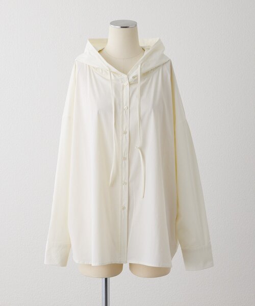 ear PAPILLONNER(イアパピヨネ)の「シャツパーカー【SUM1 STYLE】(シャツ/ブラウス・レディース・ブラック/ホワイト/レモンイエロー・FREE)」の14枚目の写真