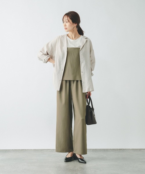 GLOBAL WORK（グローバルワーク）の「冷感サロペットTEEセット（ワンピース・レディース・チャコールグレー/ブラック/カーキ・MEDIUM/LARGE）」の20枚目の写真