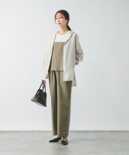 GLOBAL WORK（グローバルワーク）の「冷感サロペットTEEセット（ワンピース・レディース・チャコールグレー/ブラック/カーキ・MEDIUM/LARGE）」の21枚目の写真