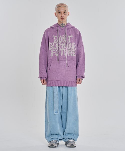 AJOBYAJO（アジョバイアジョ）の「[PBA] DBOF Wool Knit Hoodie [PINK]（ニット/セーター・レディース・その他・SMALL/LARGE/X-LARGE）」の7枚目の写真