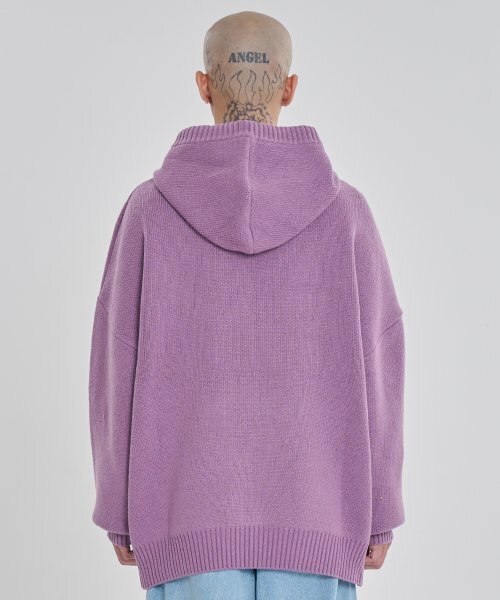 AJOBYAJO（アジョバイアジョ）の「[PBA] DBOF Wool Knit Hoodie [PINK]（ニット/セーター・レディース・その他・SMALL/LARGE/X-LARGE）」の10枚目の写真