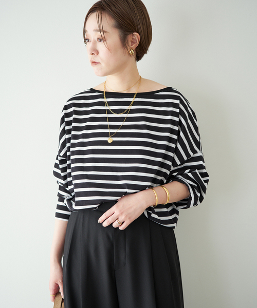 plage★R’IAM★FEMININE ボーダー Tシャツ R'IAM FEMININE Tシャツ（Tシャツ/カットソー）｜Plage（プラージュ