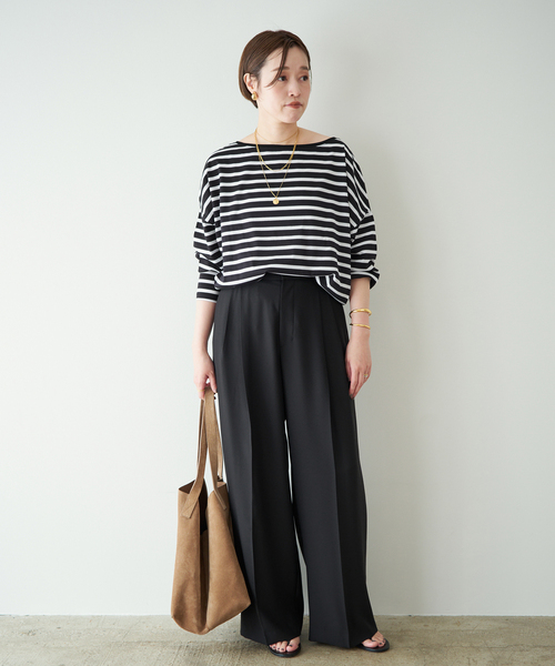 Plage 【R’IAM】FEMININE ボーダー Tシャツ Plage(プラージュ)の「【R'IAM】FEMININE ボーダー Tシャツ3◇」 - PARTE