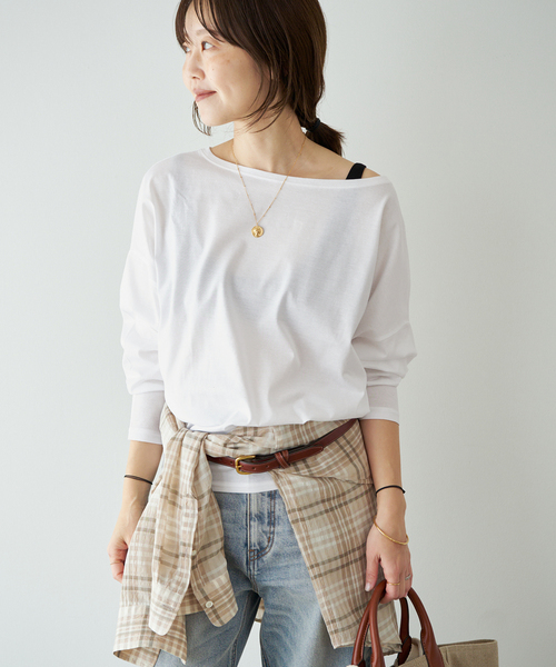 plage(プラージュ)の「R’IAM FEMININE Tシャツ(Tシャツ/カットソー・レディース・ブルー系その他/ブラック/ホワイト・FREE)」の16枚目の写真