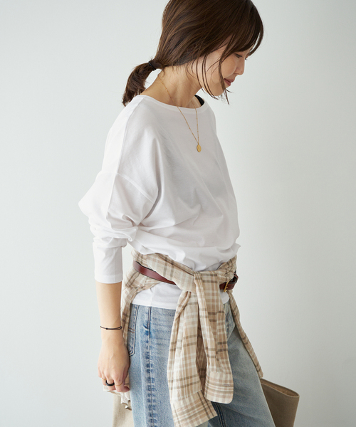 plage(プラージュ)の「R’IAM FEMININE Tシャツ(Tシャツ/カットソー・レディース・ブルー系その他/ブラック/ホワイト・FREE)」の17枚目の写真