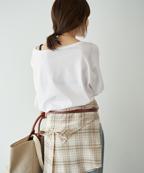 Plage【R’IAM】FEMININE LONG Tシャツ R'IAM FEMININE Tシャツ（Tシャツ／カットソー）｜Plage（プラージュ