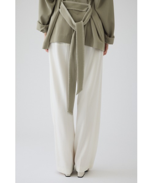 RIM.ARK（リムアーク）の「Relaxed straight PT リラックスド ストレート パンツ（スラックス・レディース・ネイビー/ホワイト/ブラック・36/38）」の10枚目の写真