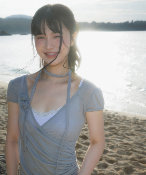 ROSEFRANTZ（ロゼフランツ）の「Corsage Shirring Tie T-shirt [Gray]（Tシャツ/カットソー・レディース・アッシュグレー・OS）」の7枚目の写真