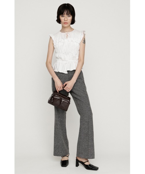 SLY(スライ)の「MANISH SEMI FLARE PT マニッシュセミフレアパンツ 春服 夏服(スラックス・レディース・ベージュ系その他/ブラック系その他2・1/2)」の18枚目の写真