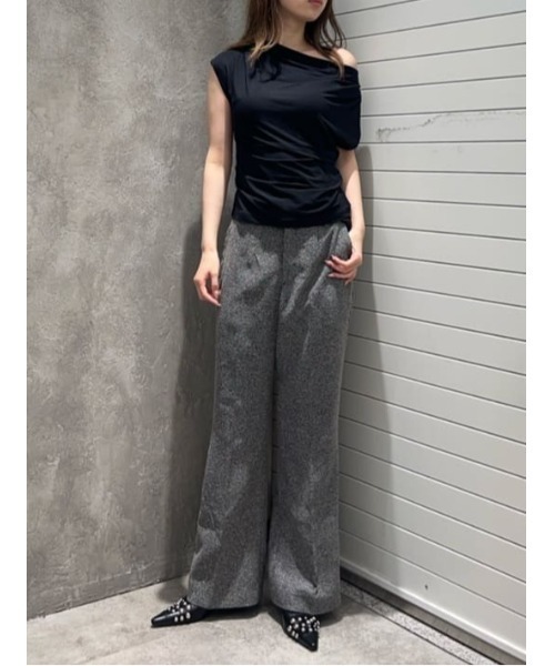 SLY(スライ)の「MANISH SEMI FLARE PT マニッシュセミフレアパンツ 春服 夏服(スラックス・レディース・ベージュ系その他/ブラック系その他2・1/2)」の17枚目の写真