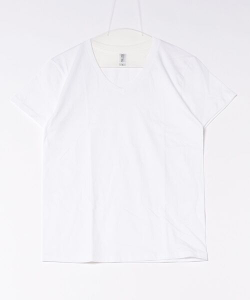 TONE SELECT WEAR（トーンセレクトウェア）の「TRUSS(トラス)　　スリムフィット VネックTシャツ（Tシャツ/カットソー・メンズ・ネイビー/オフホワイト/ヘザーグレー/ブラック/ホワイト・MEDIUM/LARGE/X-LARGE/SMALL）」の2枚目の写真