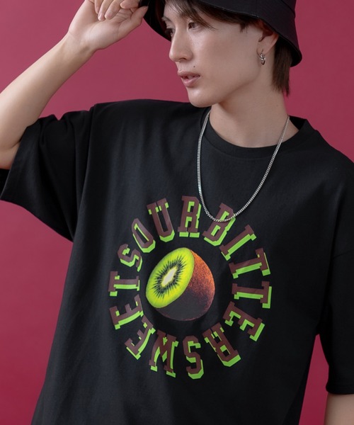 SIDEWAY STANCE(サイドウェイスタンス)の「【SIDEWAY STANCE】キウイ 半袖Tシャツ(Tシャツ/カットソー・メンズ・ブラック/ホワイト/カーキ・MEDIUM/SMALL/LARGE/X-LARGE)」の2枚目の写真