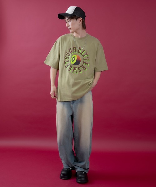 SIDEWAY STANCE(サイドウェイスタンス)の「【SIDEWAY STANCE】キウイ 半袖Tシャツ(Tシャツ/カットソー・メンズ・ブラック/ホワイト/カーキ・MEDIUM/SMALL/LARGE/X-LARGE)」の8枚目の写真