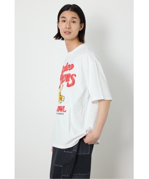 RODEO CROWNS WIDE BOWL（ロデオクラウンズワイドボウル）の「NOT WASTED Tシャツ（Tシャツ/カットソー・メンズ・オフホワイト/ブラック/レッド・MEDIUM/LARGE）」の4枚目の写真
