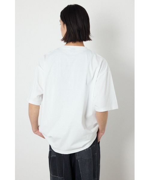 RODEO CROWNS WIDE BOWL（ロデオクラウンズワイドボウル）の「NOT WASTED Tシャツ（Tシャツ/カットソー・メンズ・オフホワイト/ブラック/レッド・MEDIUM/LARGE）」の5枚目の写真