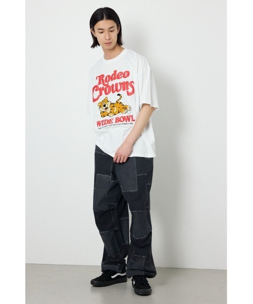RODEO CROWNS WIDE BOWL（ロデオクラウンズワイドボウル）の「NOT WASTED Tシャツ（Tシャツ/カットソー・メンズ・オフホワイト/ブラック/レッド・MEDIUM/LARGE）」の6枚目の写真