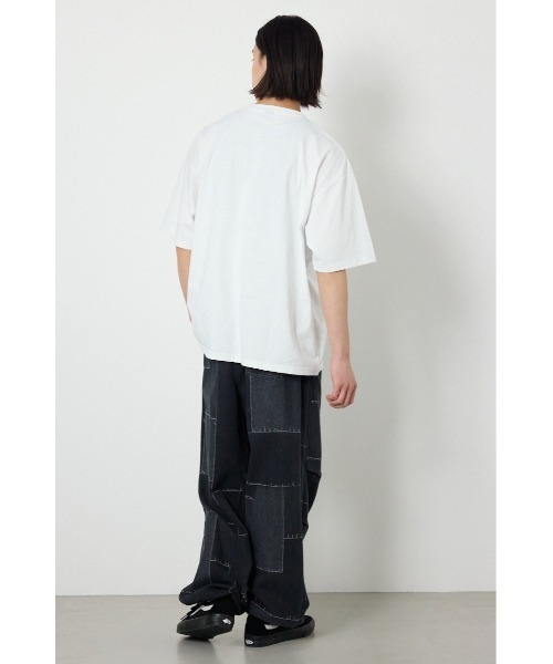 RODEO CROWNS WIDE BOWL（ロデオクラウンズワイドボウル）の「NOT WASTED Tシャツ（Tシャツ/カットソー・メンズ・オフホワイト/ブラック/レッド・MEDIUM/LARGE）」の7枚目の写真