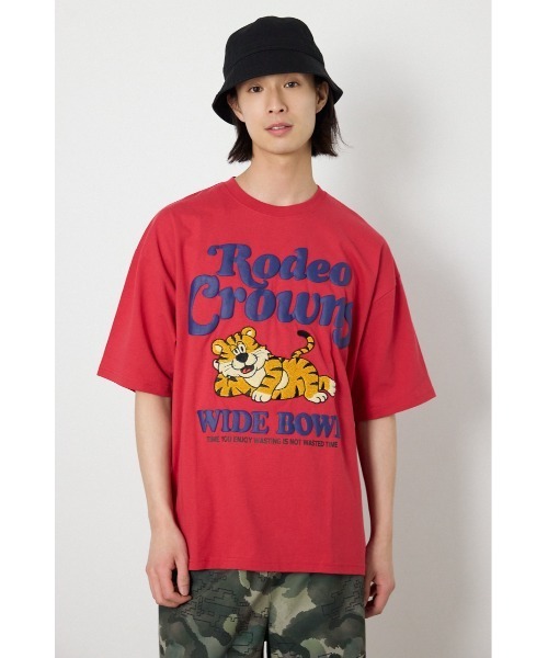 RODEO CROWNS WIDE BOWL（ロデオクラウンズワイドボウル）の「NOT WASTED Tシャツ（Tシャツ/カットソー・メンズ・オフホワイト/ブラック/レッド・MEDIUM/LARGE）」の8枚目の写真