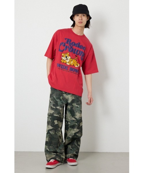RODEO CROWNS WIDE BOWL（ロデオクラウンズワイドボウル）の「NOT WASTED Tシャツ（Tシャツ/カットソー・メンズ・オフホワイト/ブラック/レッド・MEDIUM/LARGE）」の11枚目の写真