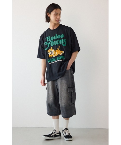 RODEO CROWNS WIDE BOWL（ロデオクラウンズワイドボウル）の「NOT WASTED Tシャツ（Tシャツ/カットソー・メンズ・オフホワイト/ブラック/レッド・MEDIUM/LARGE）」の16枚目の写真