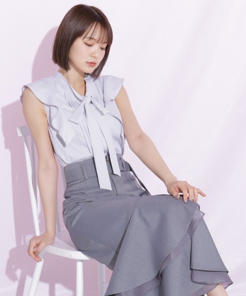 JILL by JILL STUART(ジルバイジルスチュアート)の「シアーランダムヘムスカート(スカート・レディース・グレー系その他/ベージュ・SMALL/MEDIUM)」の12枚目の写真