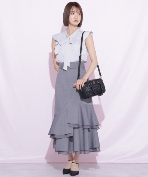 JILL by JILL STUART(ジルバイジルスチュアート)の「シアーランダムヘムスカート(スカート・レディース・グレー系その他/ベージュ・SMALL/MEDIUM)」の17枚目の写真
