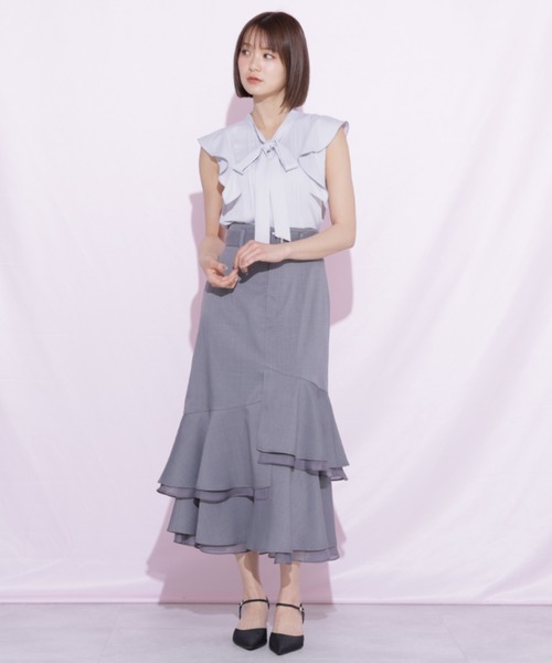 JILL by JILL STUART(ジルバイジルスチュアート)の「シアーランダムヘムスカート(スカート・レディース・グレー系その他/ベージュ・SMALL/MEDIUM)」の14枚目の写真