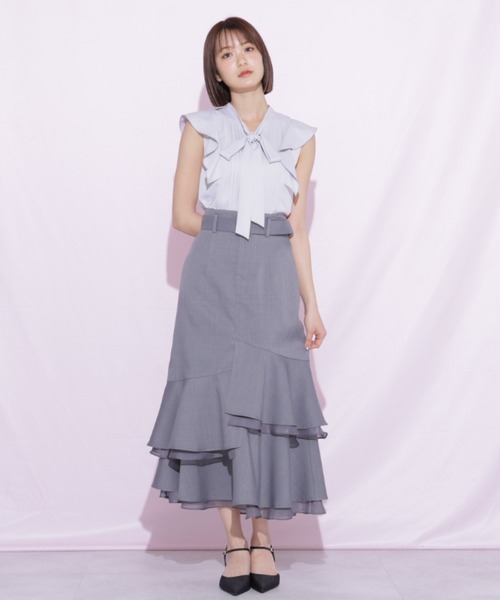 JILL by JILL STUART(ジルバイジルスチュアート)の「シアーランダムヘムスカート(スカート・レディース・グレー系その他/ベージュ・SMALL/MEDIUM)」の13枚目の写真