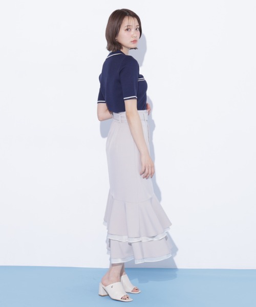 JILL by JILL STUART(ジルバイジルスチュアート)の「シアーランダムヘムスカート(スカート・レディース・グレー系その他/ベージュ・SMALL/MEDIUM)」の3枚目の写真